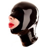LateXcite Cagoule en latex Openose Noire